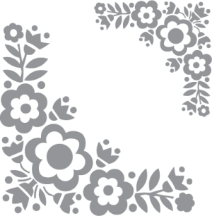 corner floral etching glass flowers stencil stencils cut vines patterns pre border flower silhouette pattern cameo etched cutting heart wine