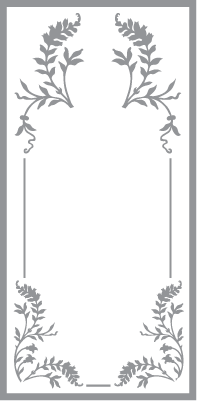 floral frame pre cut patterns