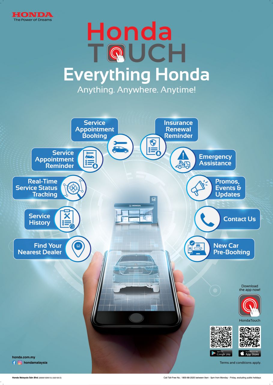 Honda Malaysia Introduced Innovative Digital Feature, HondaTouch 
