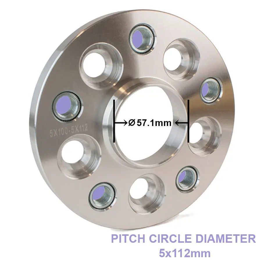 PCD Hub Adapters – Hub 5×100 to 5×112 Wheel – Centre Bore
