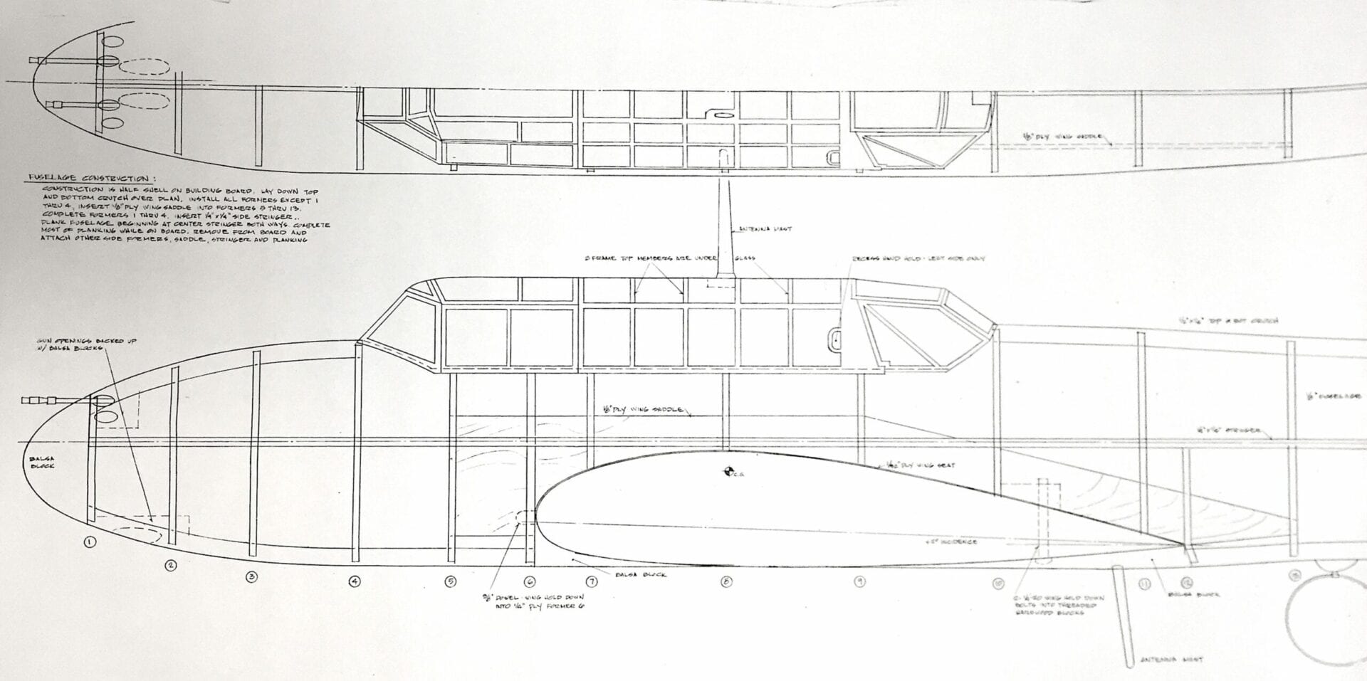 Messerschmitt Bf-110C (89”) Plan Set