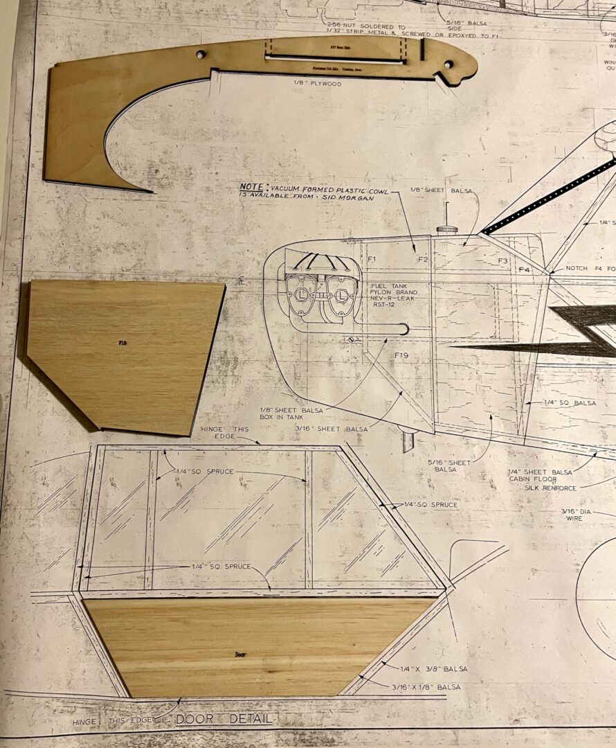 Piper J-3 Cub (108”) Short Wood Kit - 112RC - Image 5