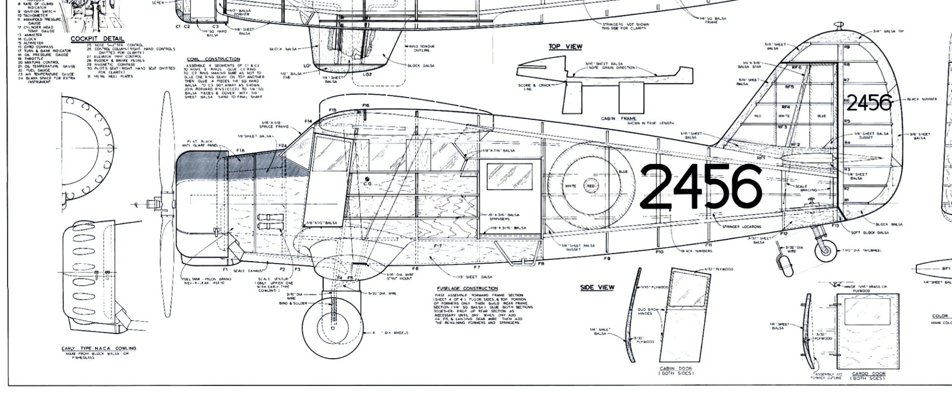 Noorduyn Mk.4 Norseman (84.5”) Plan Set - 110C