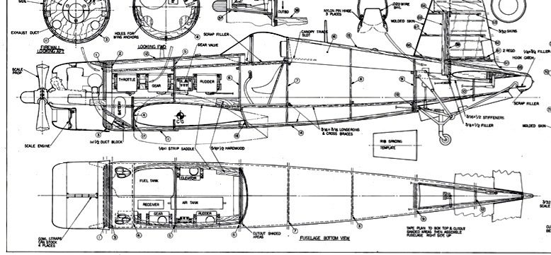F4U-1A Corsair (54") Plan Set