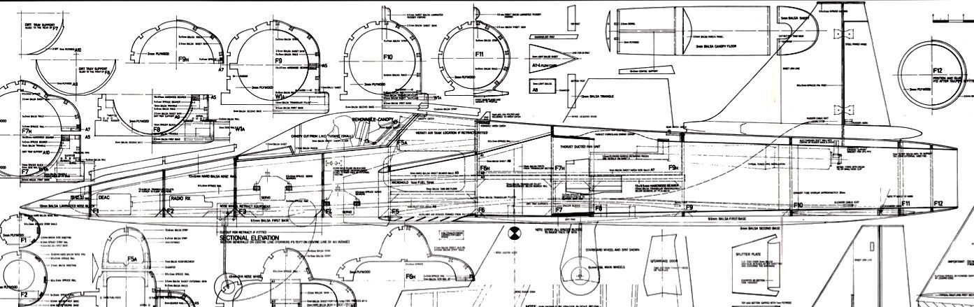 Northrop F-20 Tigershark (40") Plan Set