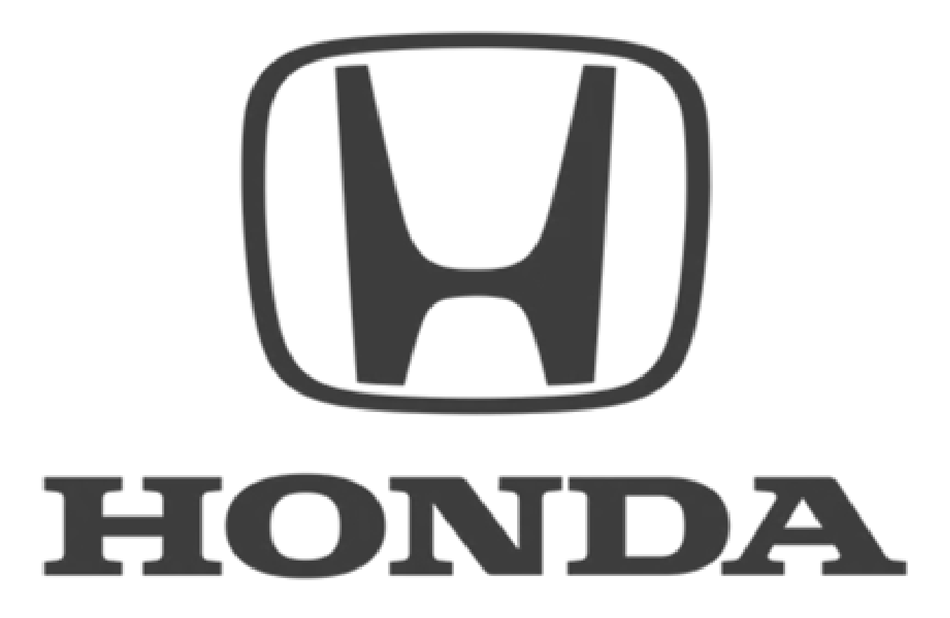 honda motors logo in black and white