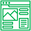 Webpage icon representing content