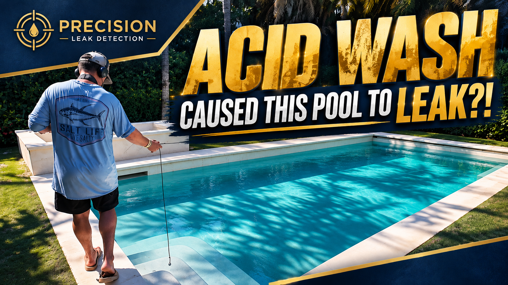 Swimming Pool Losing Water After an Acid Wash? We Found the Leak