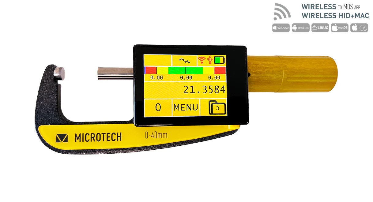Computerized Micrometer Non Rotating Spindle Ip65 Coolant Proof 0 1 5i