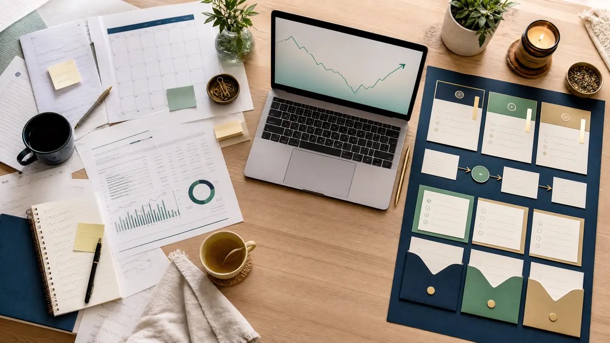 Organized strategy desk showing why functional medicine practices fail and how systems fix growth challenges