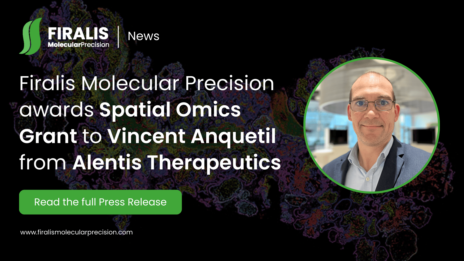 Firalis Molecular Precision announces Winner of the Spatial Omics Grant Program with Vizgen