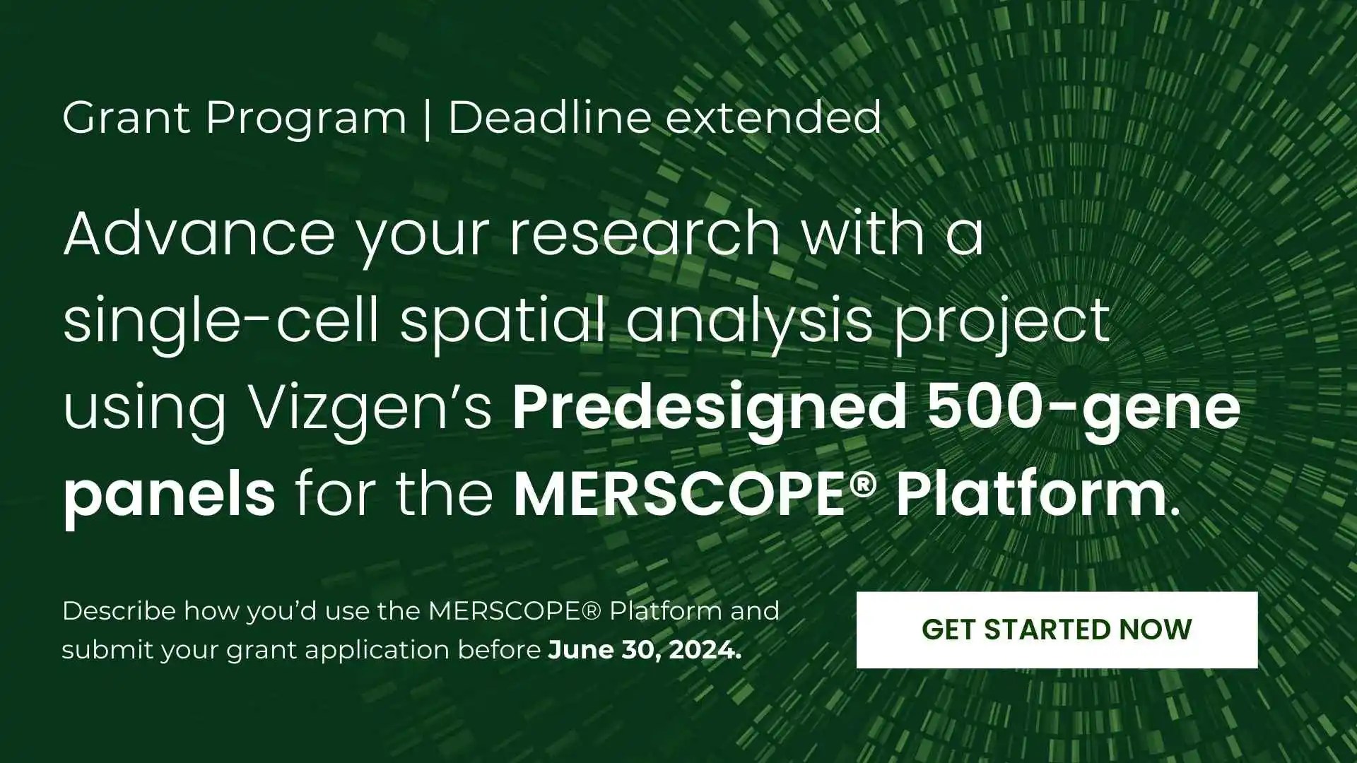 Deadline extended to apply for the MERSCOPE® Grant Program in collaboration with Vizgen