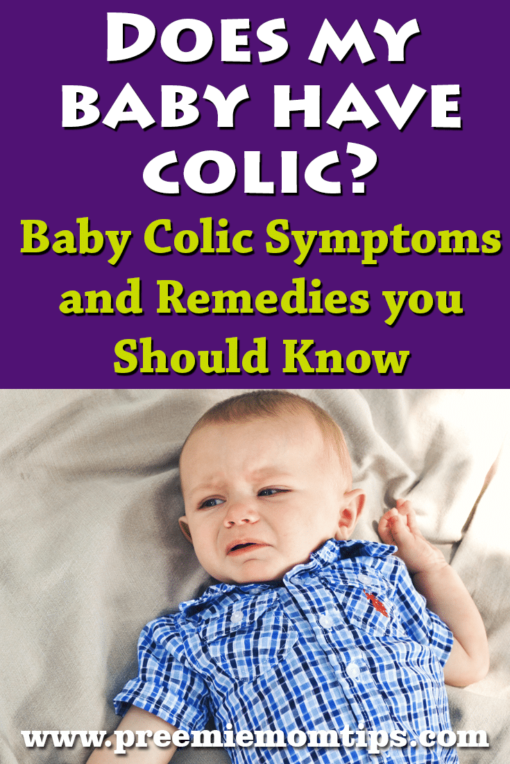 colic in premature babies