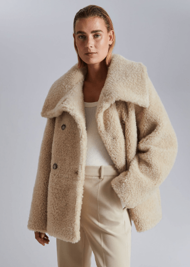 
Other Stories Teddy Wool Jacket,
