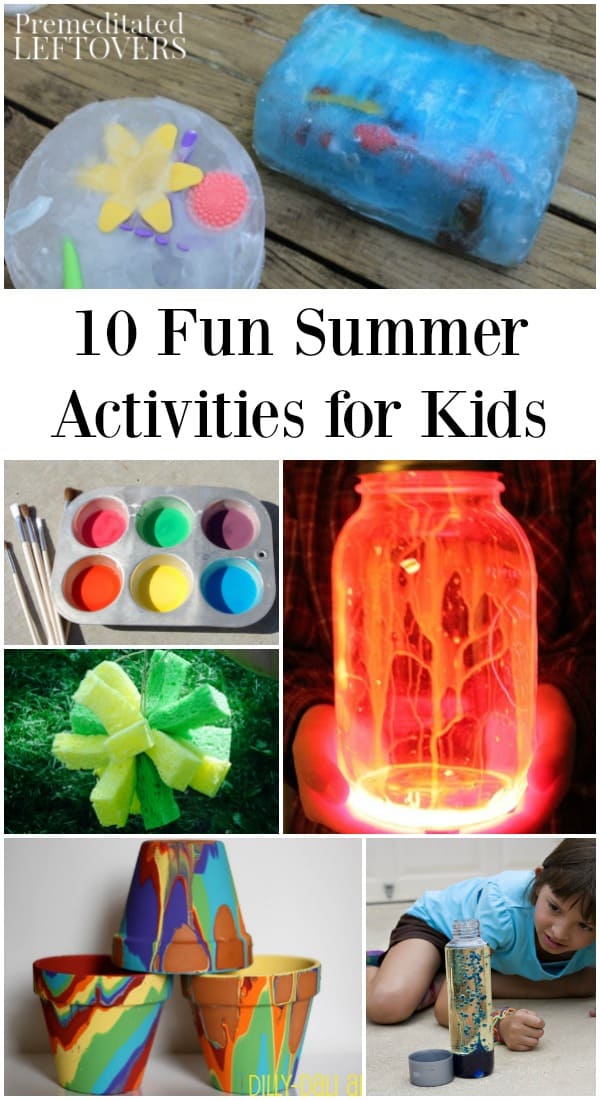 10 fun summer activities to do at home to keep kids busy