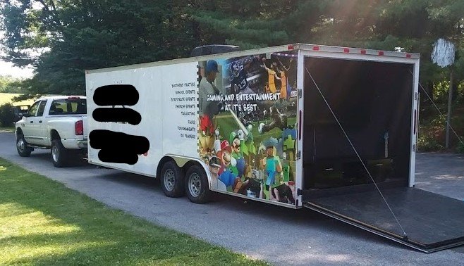 5 huge tv's, laser lights, neon glow, the best games! Buy A Game Truck Pre Owned Mobile Game Theaters Used Mobile Game Trucks Buy A Game Truck Used Game Trailers Build A Game Truck