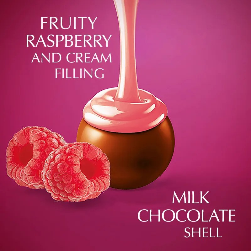 Lindt Lindor Rapberry and cream balls