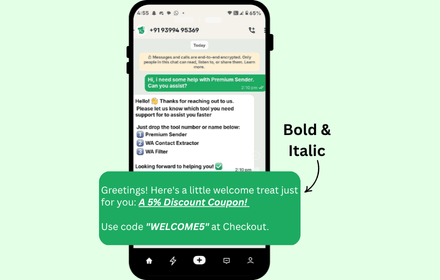 WhatsApp Text Formatter Use Case 1