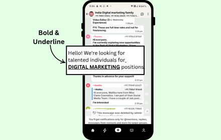 WhatsApp Text Formatter Use Case 3