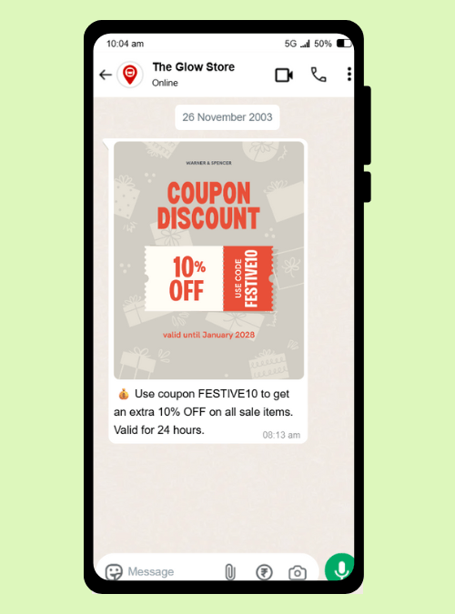 6. Coupon Code Promotion