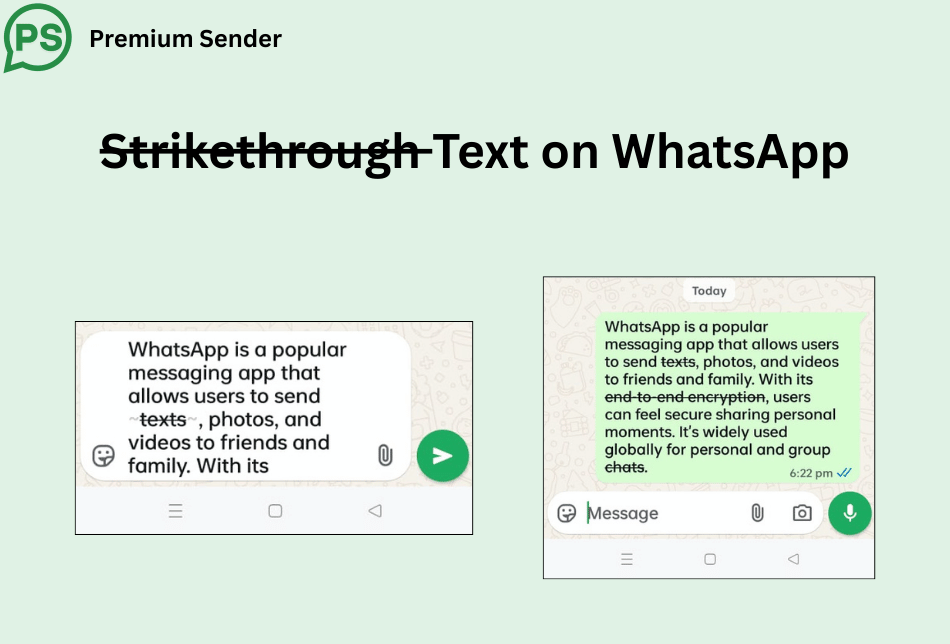 How to Strikethrough Text on WhatsApp?