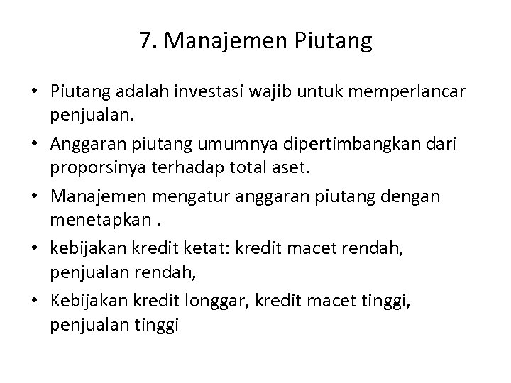 Tagihan atau klaim akibat penyerahan brg atau jasa; Manajemen Keuangan Yayasan Pendidikan Internal Audit Ypia