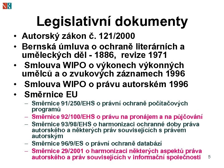 Sluzby Knihoven Ve Svetle Novely Autorskeho Zakona Autorsky