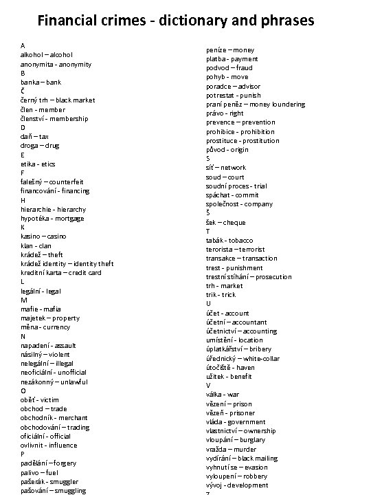 Economics Economics Basic Terminology Dictionary A