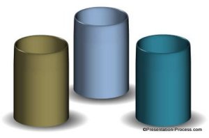 cylinder cylinders hollow colored powerpoint presentation 3d shapes imagination let own guide shadows process