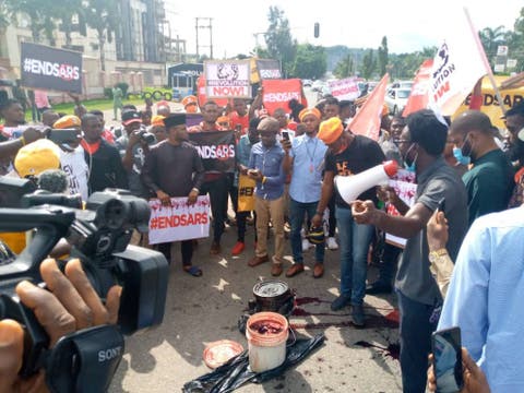 #EndSARS:Youths Protest Brutality And Extrajudicial Killings