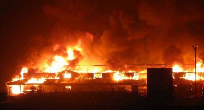 Properties Worth Millions Destroyed In Bauchi Shopping Mall Fire Outbreak