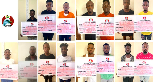 Internet Fraud: Club Owner Emeka Kingsley, 14 Other Suspects  Arrested In Lagos