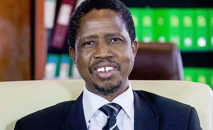 Zambian President, Edgar Lungi Collapses At Defence Force Day