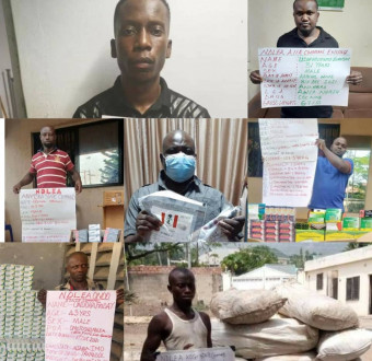 Ghanaian, Two Nigerians Nabbed With 9.9Kg Of Cocaine, Meth