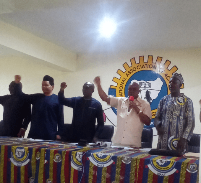 NAAT Suspends Nationwide Strike, Rejects FG’s ‘No Work, ‘No Pay’ Policy