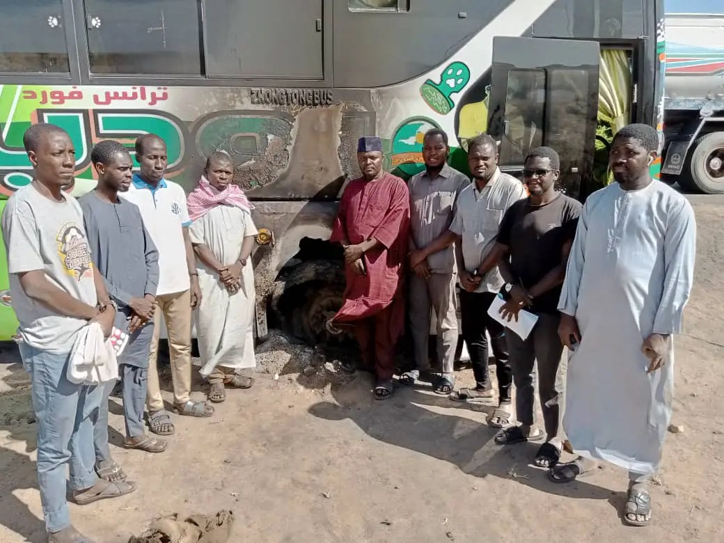 Sudan: Tyre On One Of The Buses Used To Convey Stranded Nigerians Catches Fire