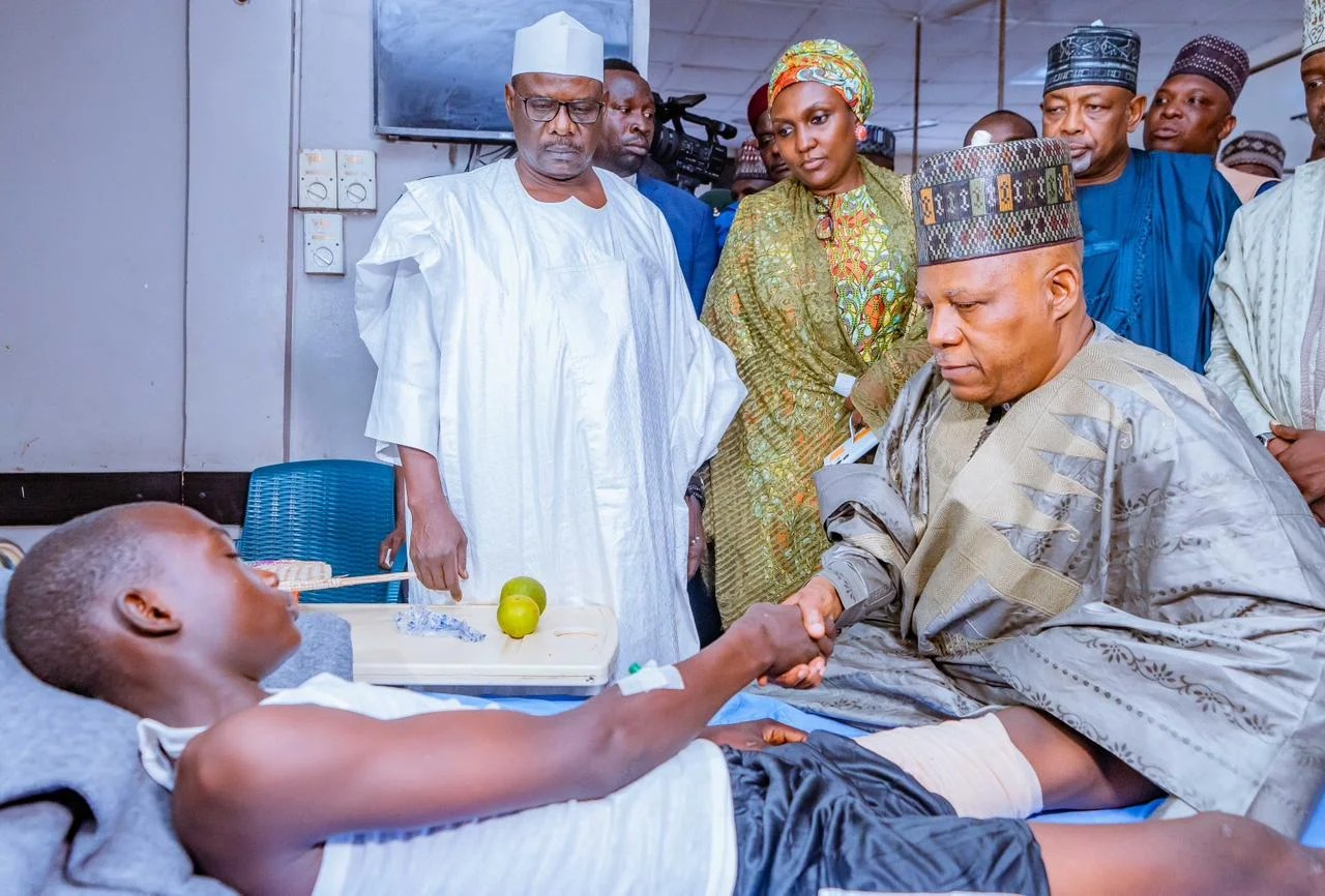 Shettima visits victims of Gwoza suicide bombing as death toll hits 32