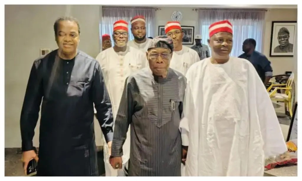Kwankwaso, Donald Duke meet Obasanjo in Abeokuta