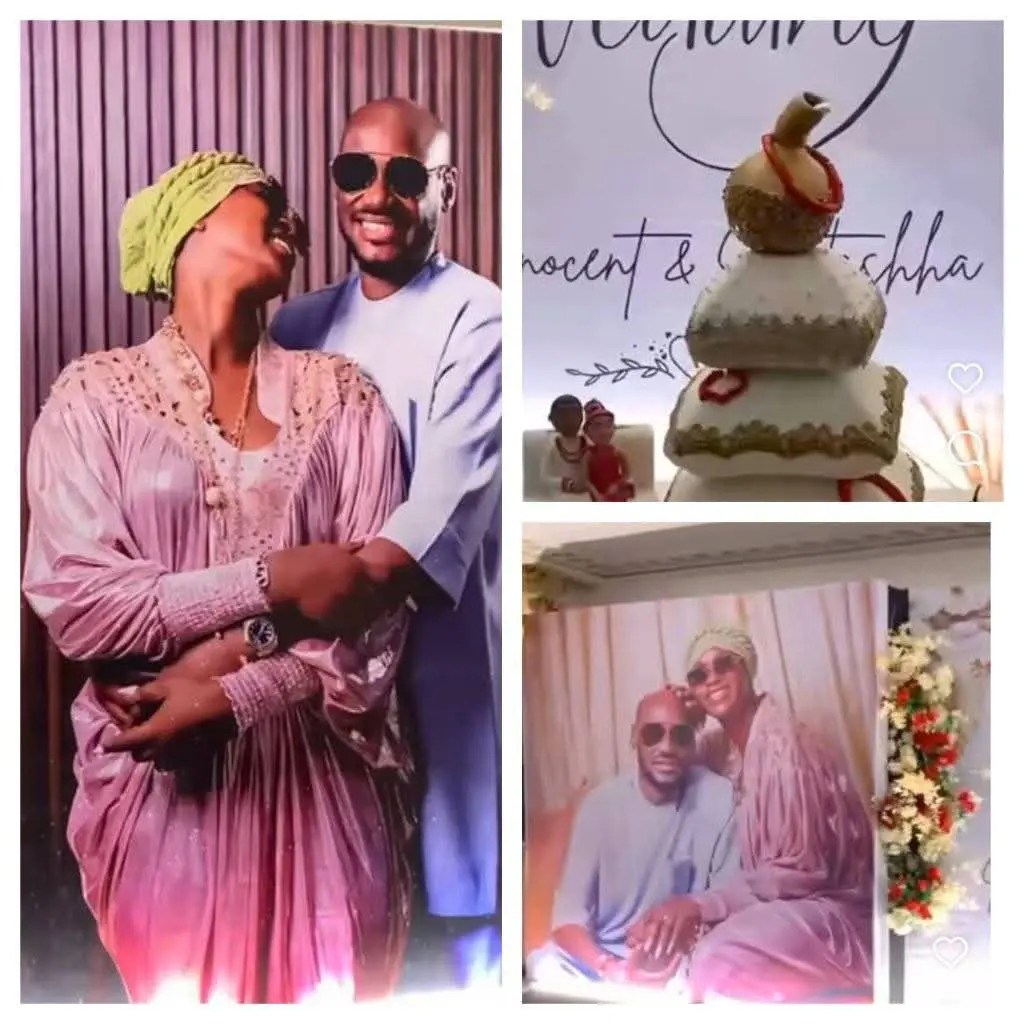 2face holds traditional wedding with Natasha Osawaru