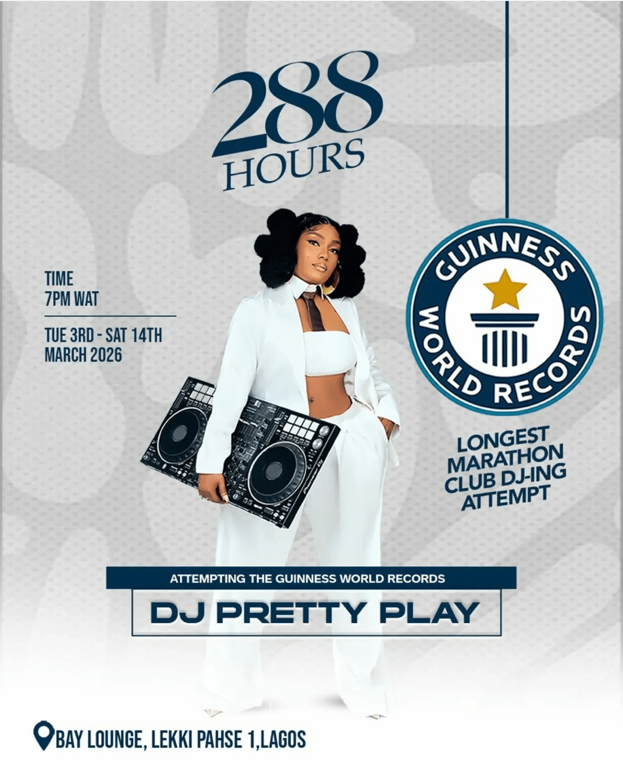 Nigerian Female DJ Set To Break GWR For Longest Marathon DJ-ing