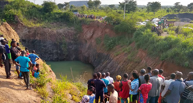 Many Feared Dead As Vehicle Plunges In Excavation Pit In Ebonyi