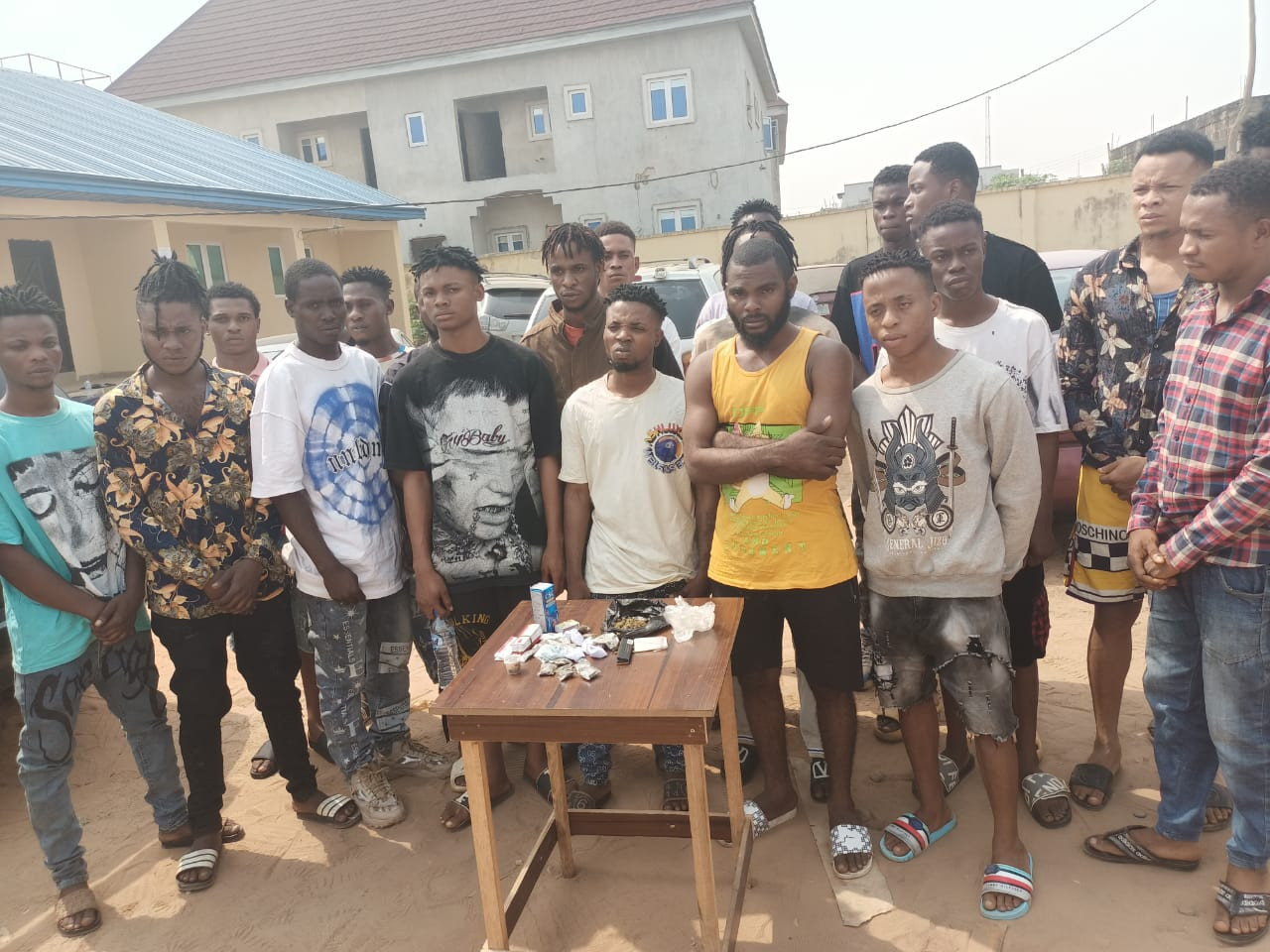 Police Arrest 25 Suspected Cultists, Recover Illegal Drugs In Delta