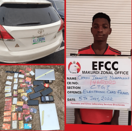 Benue Varsity Graduate Arrested With 41 ATM Cards, POS Machine