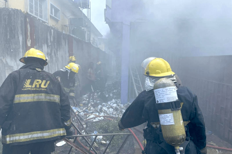 LASEMA Rescues Seven Children As Fire Guts Orphanage in Lagos