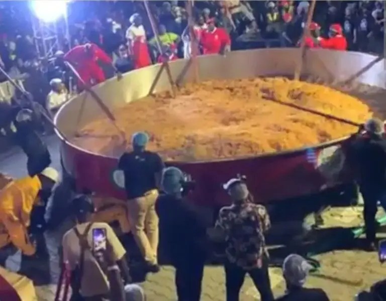 Hilda Baci completes GWR attempt for largest pot of jollof rice, awaits verdict