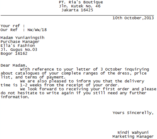 Inquiry Present Your English