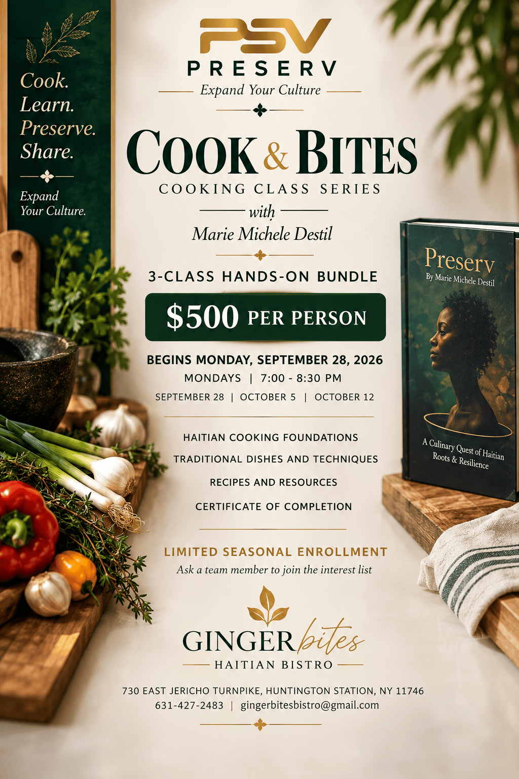 Cook & Bites cooking class series