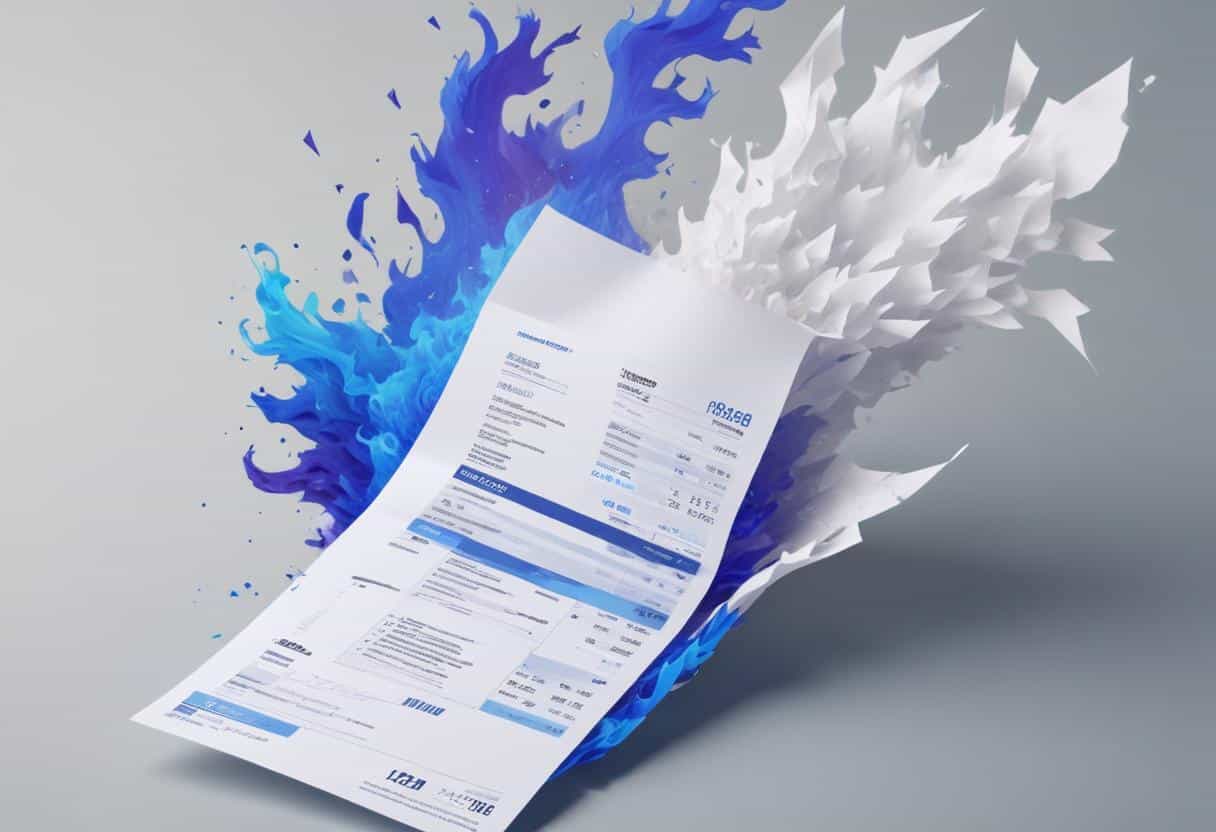 Papierrechnung löst sich auf in digitale formate