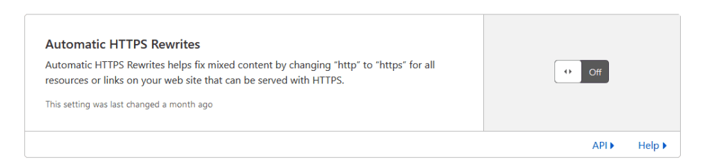 https rewrites Cloudflare