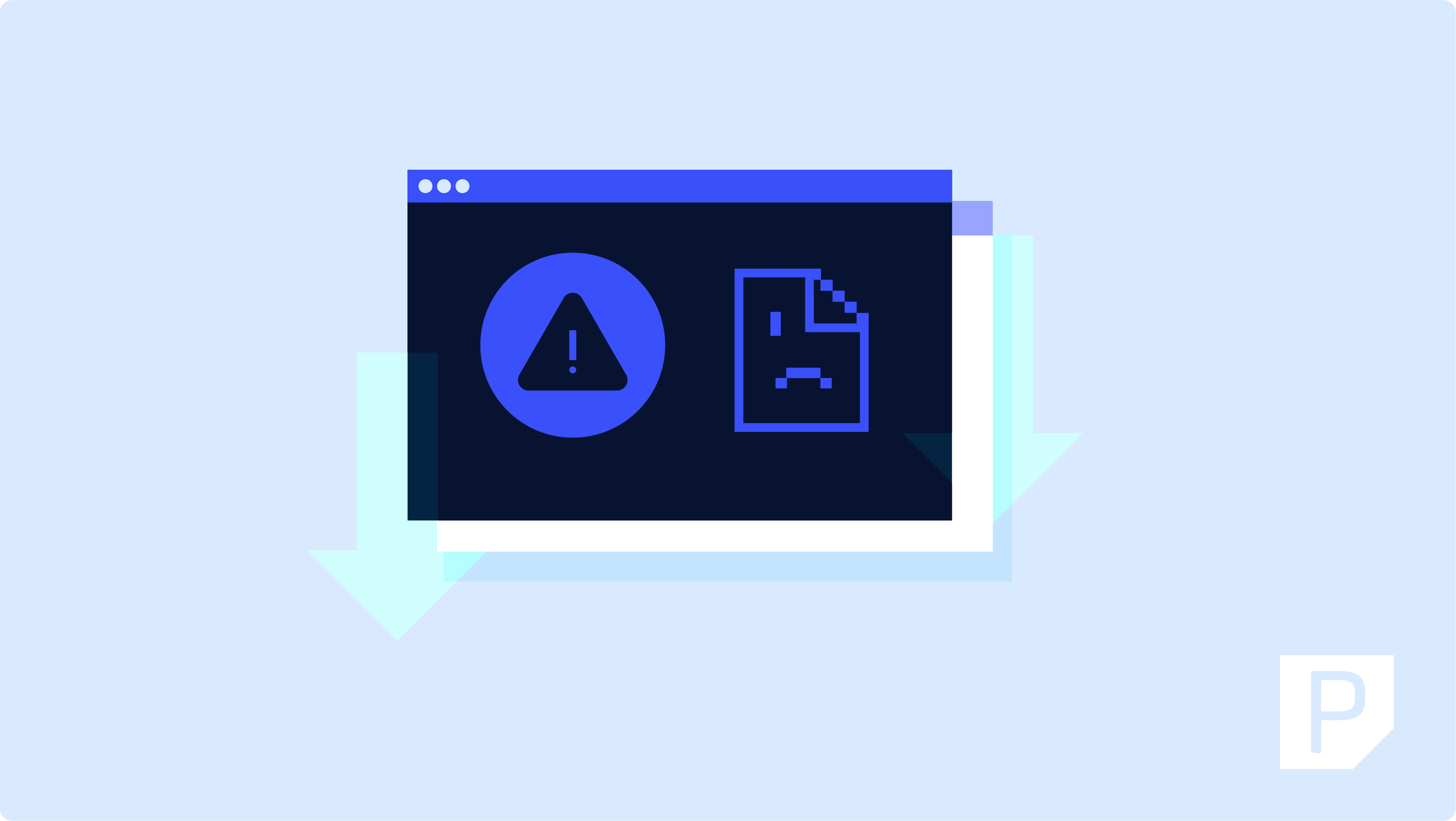 Error Message in Browser Illustration